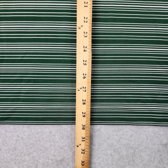 Nike Golf Dri-Fit Polo Mens Size XL Green White Striped Performance Shirt - Picture 9 of 13